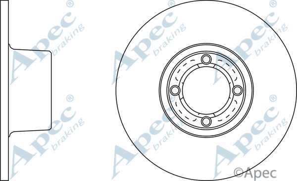 APEC BRAKING Тормозной диск DSK239